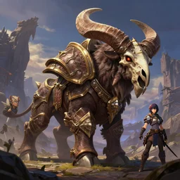 mount epic armored bonehoof tauralus screenshot world of warcraft mounts worldboss fantasy comics that looks like it is from borderlands by jesper ejsing, by rhads, makoto shinkai alena aenami artworks in 4 k beeple, thomas kinkade heartstone league of legends dofus overwatch