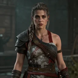 Film still of Alexandra Daddario, from God of War (2018 video game)