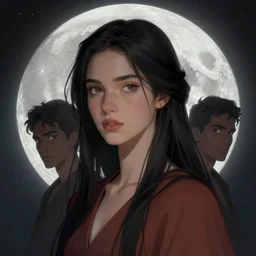 portrait of selene, goddess of the moon, digital art by artgerm and karol bak, android jones and atey ghailan