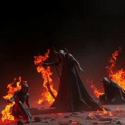 witch of hell highly detailed octane render unreal engine
