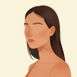 illustration of 🧎🏻♀ by mandy jurgens
