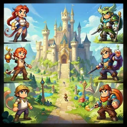 photo cartoon illustration comic manga painting of castle environement : 6 fantasy environement, digital painting, volumetric lighting by feng zhu, 3 d alejandro alvarez alena aenami artworks in 4 k beeple, by thomas kinkade hearstone league of legends dofus overwatch