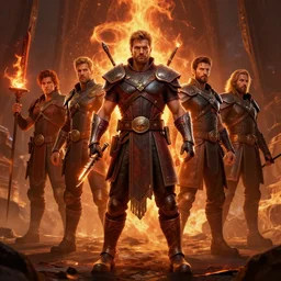 Realm of fire, Darek Zabrocki, Marcin Rubinkowski, Lorenzo Lanfranconi, Oleg Zherebin, Karlkka, trending on Artstation, 8K