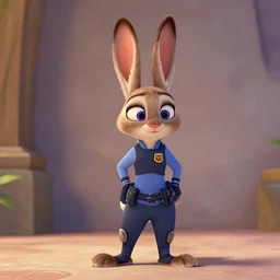 judy hopps from zootopia in classicism art style, 4 k, cinematic, disney