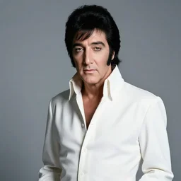 professional studio portrait photo of john lennon dressed like elvis, photoshoot