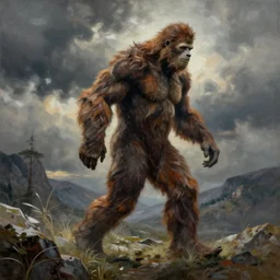bigfoot painting