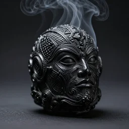 sman made of smoke, black, intricatge details, volumetric lighting, atmospheric, 3 5 mm