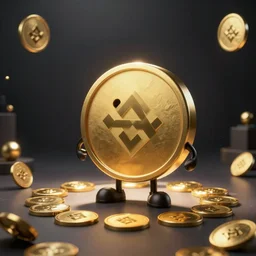 binance smart chain tokens morphing into real money, cartoon