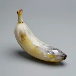 A topaz crystal in the shape of a banana.