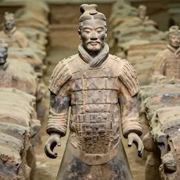 chris pratt as an ancient terra cotta warrior