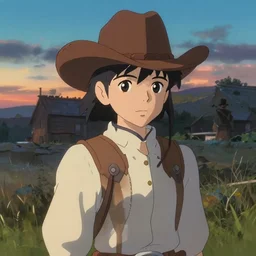 western cowgirl, single subject, scenic full shot, ambient lighting, detailed face, by makoto shinkai, stanley artgerm lau, wlop, rossdraws