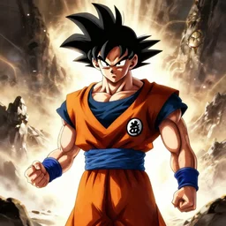 goku in dark souls art style