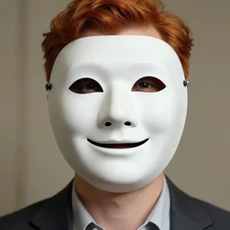 a cinematic portrait of the happy mask salesman, half - moon eyes, ginger, art by lois van baarle and loish!! and rossdraws and sam yang and samdoesarts and artgerm and saruei and disney, digital art, highly detailed, intricate, sharp focus, trending on artstation hq, deviantart, unreal engine 5, 4 k uhd image