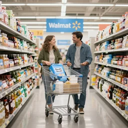 death shopping at walmart, high quality photography