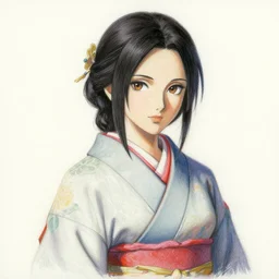 A painterly oil pastel anime portrait of Ssunbiki as a beautiful woman wearing a kimono from Skyrim, by Stanley Artgerm Lau, WLOP, Rossdraws, James Jean, Andrei Riabovitchev, Marc Simonetti, and Sakimichan, large brush, low detail, trending on artstation; STYLE: IMPRESSIONISM