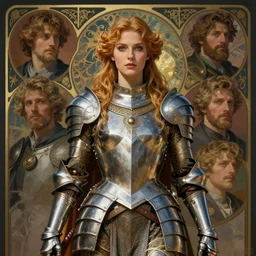 realistic portrait of a beautiful valkyrie warrior in armor by gerald moira, frederic leighton, amano, greg hildebrandt, and mark brooks, female, feminine, art nouveau, victorian, neo - gothic, gothic, character concept design