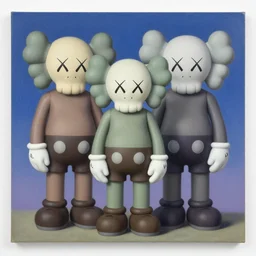 apocalypse by shusei nagaoka, kaws, david rudnick, airbrush on canvas, pastell colours, cell shaded, 8 k,