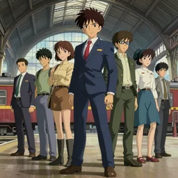 soviet train station, anime professional with intricate details digital art made by mina petrovic, laica chrose, jessica prando, tsutomu nihei, studio ghibli, arcane, katsuhiro otomo, hayao miyazaki, akira toriyama, satoshi kon, unreal engine ultra hd 8 k 3 d