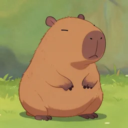original capybara character in the style of a disney movie