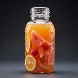 How it really feels to have unlimited juice. 3D glass sculpture in space, juicy magnificence by Ron Walotsky and David A. Hardy