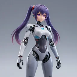 Robot girl Character Yukari Yuzuki Eclipse made by Kuroyu , digital art , 3D , rendered with raytracing