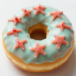 high resolution photo of a slime - covered donut, michelin star, very tasty, food photography, instagram, trending