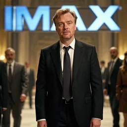 kurdish capitalist wearing a suit, dressed smart, in a movie directed by christopher nolan, movie still frame, promotional image, imax 7 0 mm footage