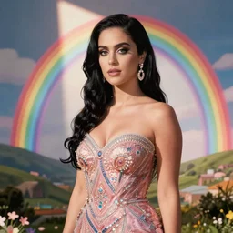 rainbow katy perry. pop art