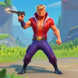 donald trump as a fortnite character