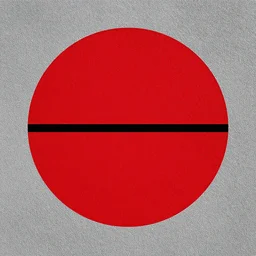 red circle with black line in the middle