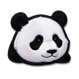 panda embroidered patch