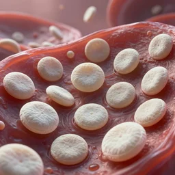 white blood cells in blood, blood corpuscles, shallow depth of field, highly detailed, digital painting, trending artstation, concept art, illustration, cinematic lighting, vibrant colors, photorealism, epic, octane render
