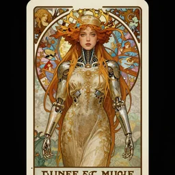 beautiful priestess girl tarot card portrait, biomechanical, intricate artwork masterpiece, majestic, elden ring cinematic lighting, volumetric 8 k, by alphonse mucha, apollonia saintclair, josan gonzalez, artgerm, edmund leighton, kilian eng, trending on cgsociety, octane render, 8 k