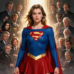beautiful supergirl fantasy art portrait, superhero, dramatic backlit lighting, the fifth element artifacts, highly detailed by peter mohrbacher, allen williams, hajime sorayama, wayne barlowe, boris vallejo, aaron horkey, gaston bussiere,