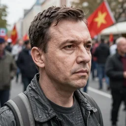 communist revolution in the streets of eastern europe, fine art photography, highly detailed eric zener ren hang, dramatic lighting, long shot, wide angle, uhd 8 k, sharp focus
