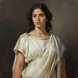 Leni Robredo as a Roman Goddess of love, Beautiful, Painting, Artstation, Digital Art