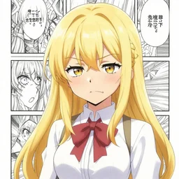 manga panel of Marcille from Delicious in Dungeon making a funny face
