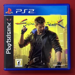 game screenshot of cyberpunk 2077 as a ps2 game, playstation 2 graphics