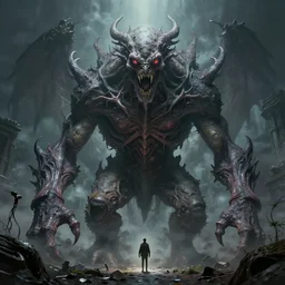 massive incomprehensible lovecraftian creature, art station
