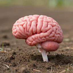 brains growing in the ground