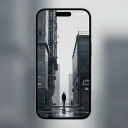 cyberpunk inspired phone wallpaper, blade runner style, industrial, futuristic, minimalist, cyberpunk aesthetic