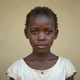 a portrait of a young african girl by roger ballen,