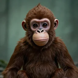 a scary animatronic monkey