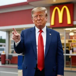donald trump as an employee in mcdonald's