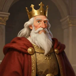 portrait of a medieval old king, artstation, cartoon, elegant, highly detailed, digital painting, concept art, smooth, sharp focus, illustration, art by don bluth, makoto shinkai, moebius and michel ocelot, whalen, atey ghailan, yoshida