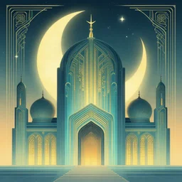 🌙🕌✨, Art Deco, Greg rutkowski Trending artstation, surrealist