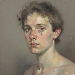 soft texture muted saturation!!!!!!!!!!!!!!!!!! ( ( ( ( gouache knome portrait. dripping running. ) ) ) ) ) by jean baptiste monge!!!!!!!!!!!