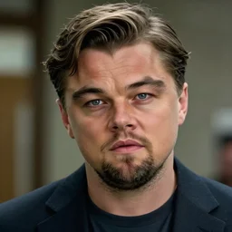 leonardo dicaprio as the wolf of wall street, cinamtic, long shot, hyper detailed, hyper realistic face, 8 5 mm photograph, 8 k resolution, film still, sharp lens, wide lens