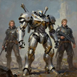 anubis mecha, tim hildebrandt, wayne barlowe, bruce pennington, donato giancola, trending on artstation, cinematic composition, beautiful lighting, hyper detailed, 8 k, oil on canvas