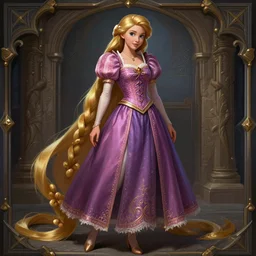 full body photograph of rapunzel as a warcraft paladin, deep focus, intricate, elegant, highly detailed, digital painting, artstation, concept art, matte, sharp focus, illustration, d & d, fantasy, hearthstone, art by artgerm and greg rutkowski and alphonse mucha